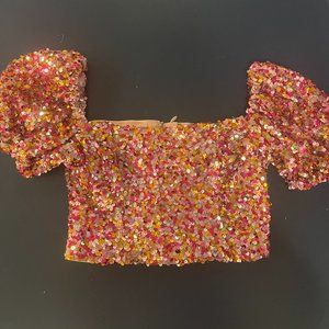 LPA Sequined Crop Top